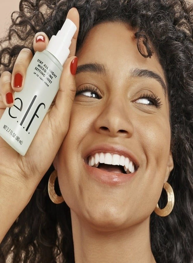 elf e.l.f. Stay All Night Micro-Fine Setting Mist – Long-Lasting Makeup Setting Spray with Micro-Fine Mist, Transfer-Resistant Finish, 80 ml - Image 2